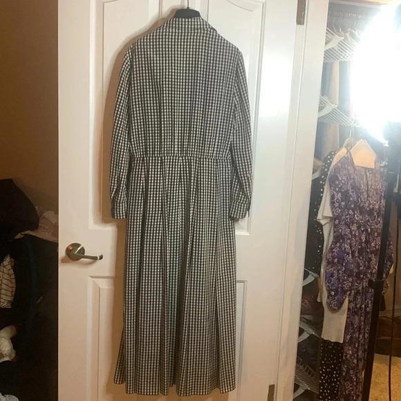 CHRISTIAN DIOR perfect condition black and white gingham silk dress size US 10 - Picture 13 of 13